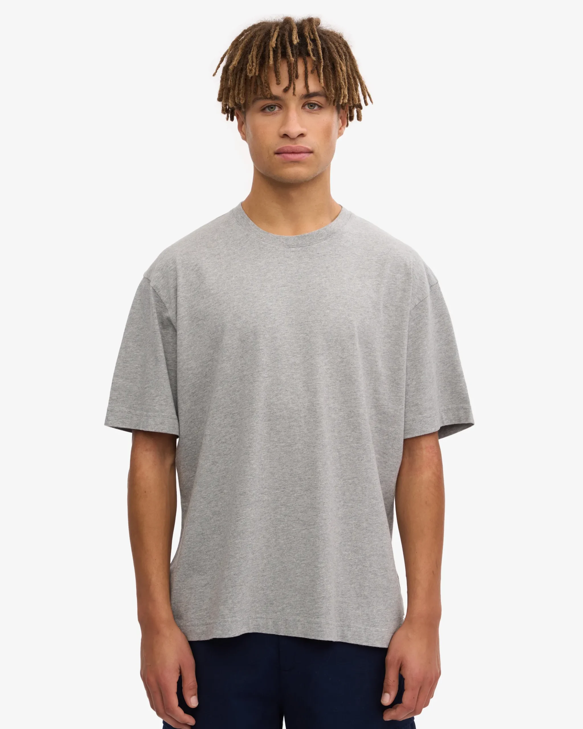 Oversized Organic T-Shirt - Heather Grey (3-Pack)