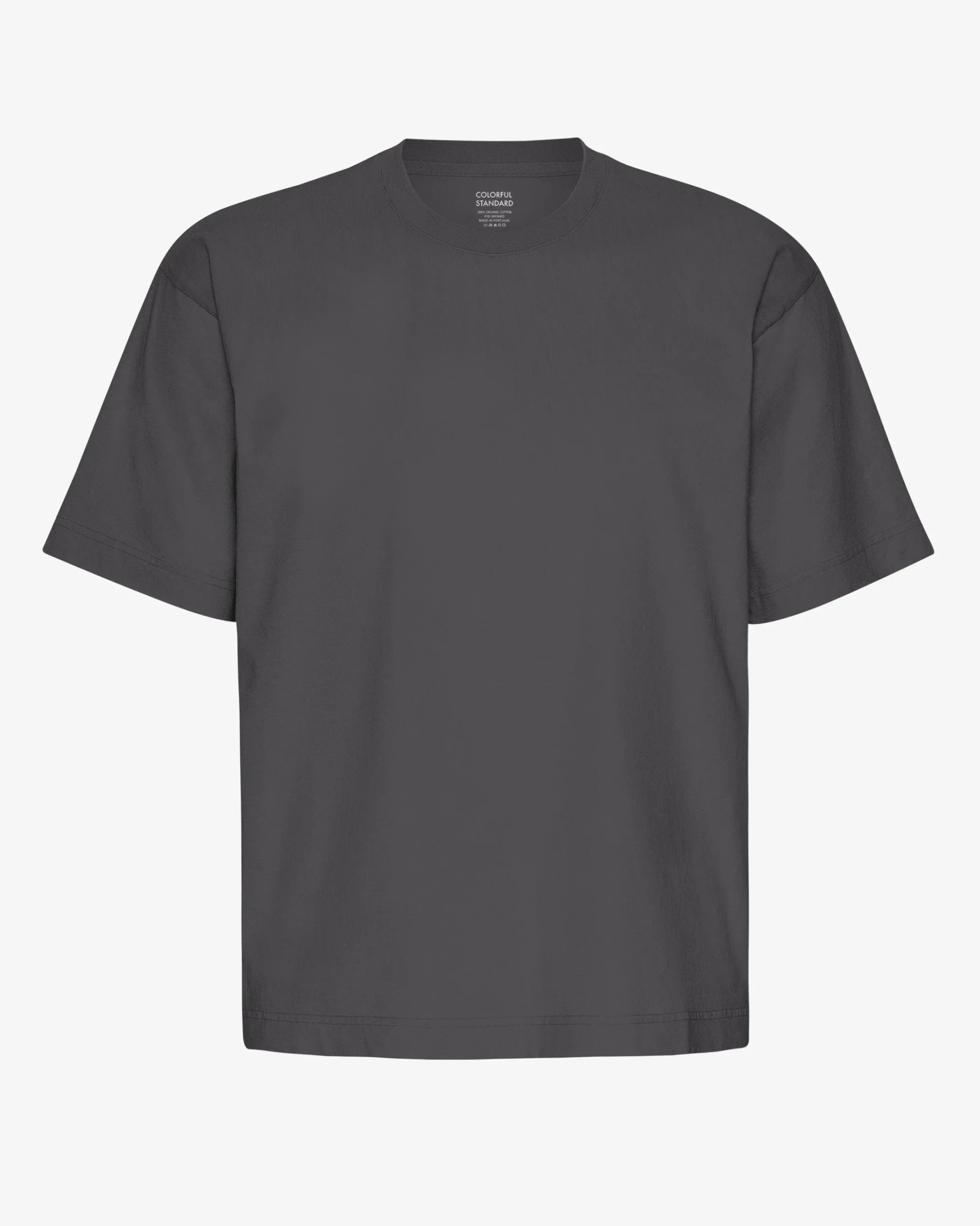 Oversized Organic T-Shirt - Lava Grey