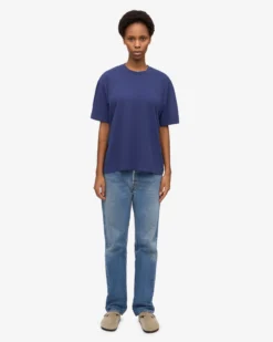 Oversized Organic T-Shirt - Marine Blue