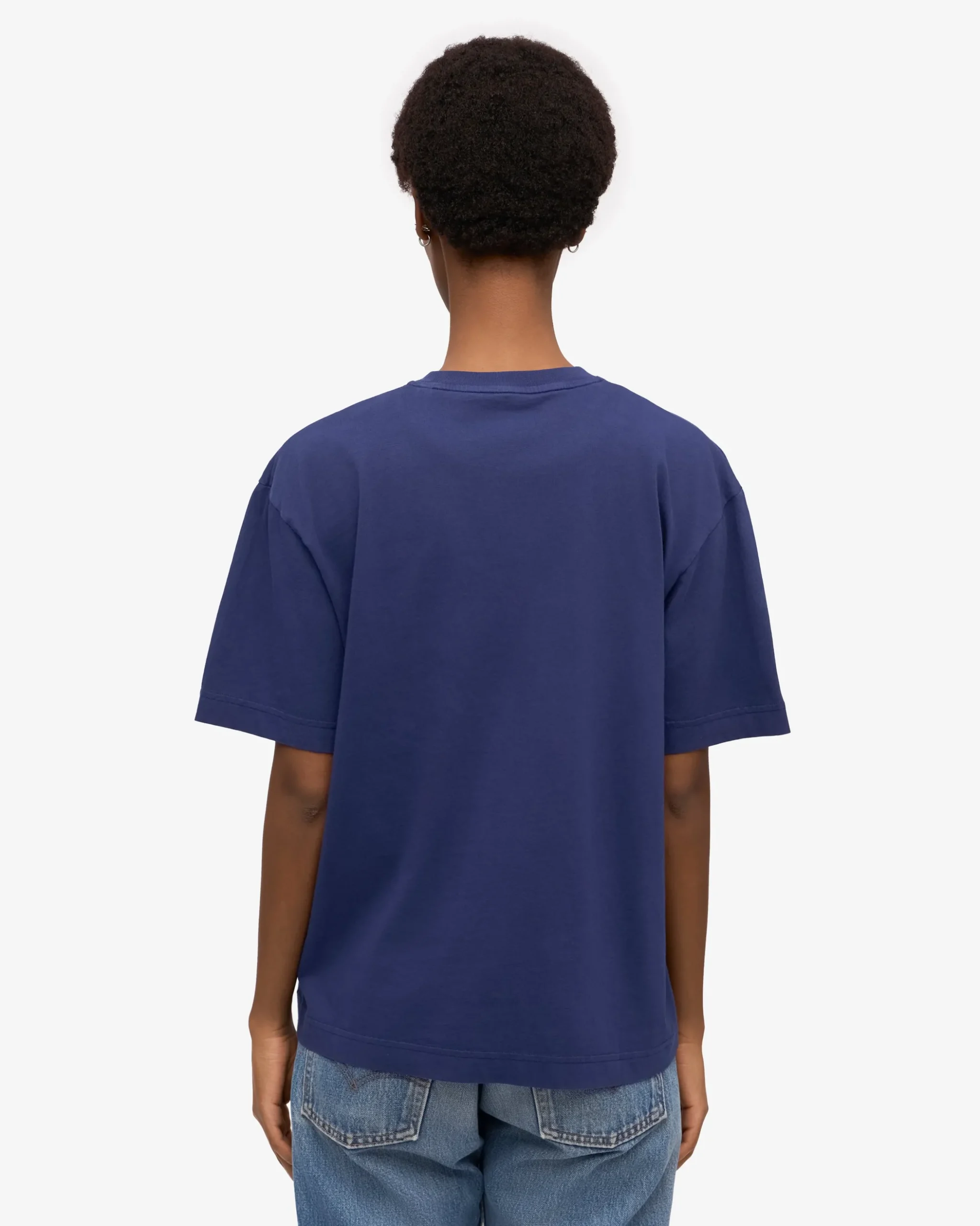 Oversized Organic T-Shirt - Marine Blue