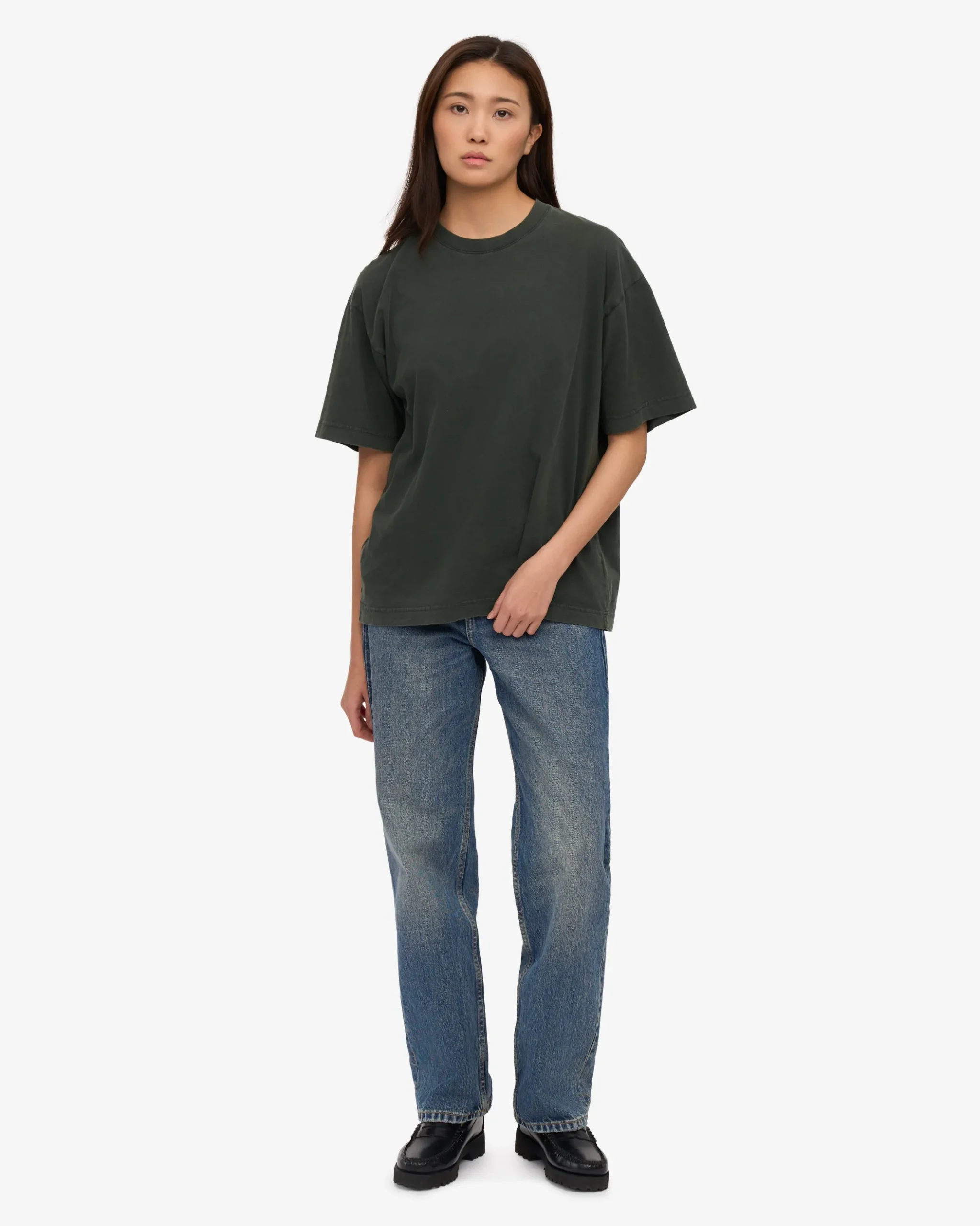 Oversized Organic T-Shirt - Midnight Forest