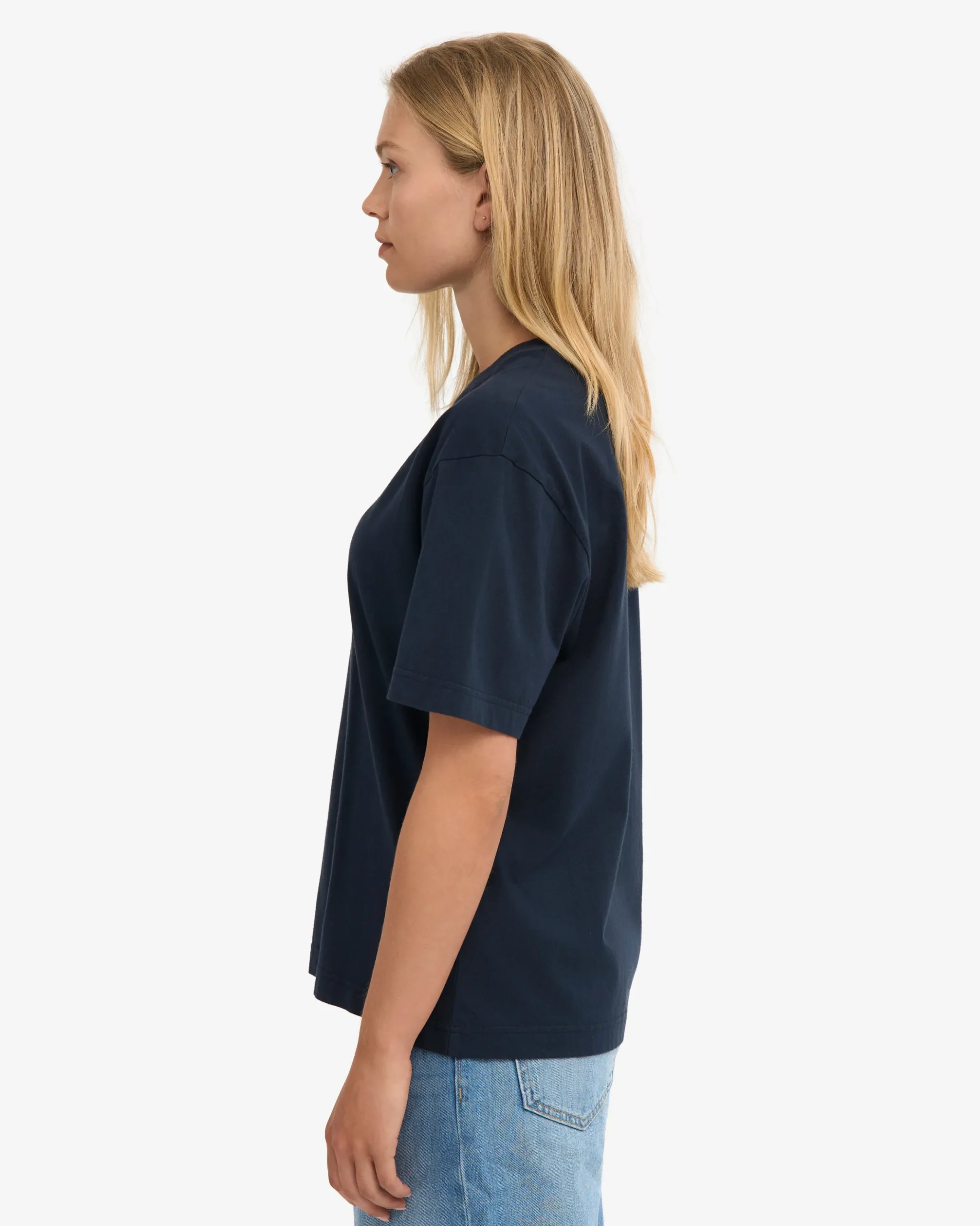 Oversized Organic T-Shirt - Navy Blue (3-Pack)