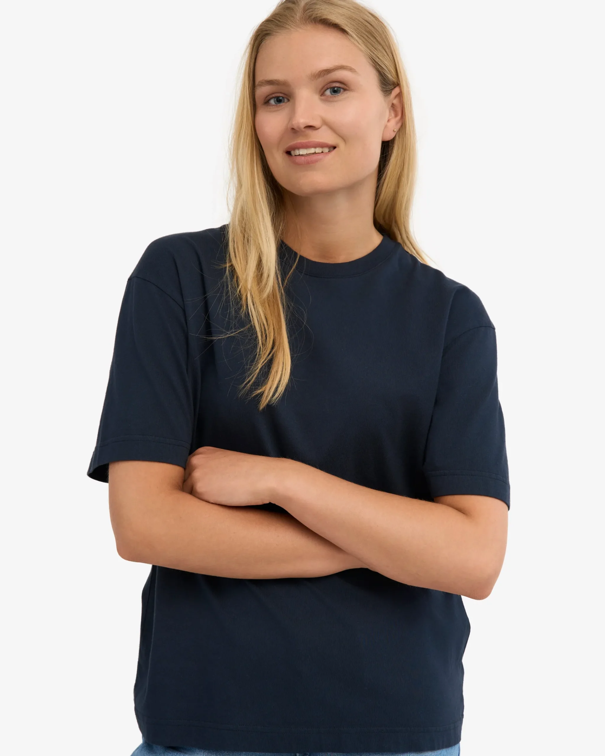 Oversized Organic T-Shirt - Navy Blue (3-Pack)