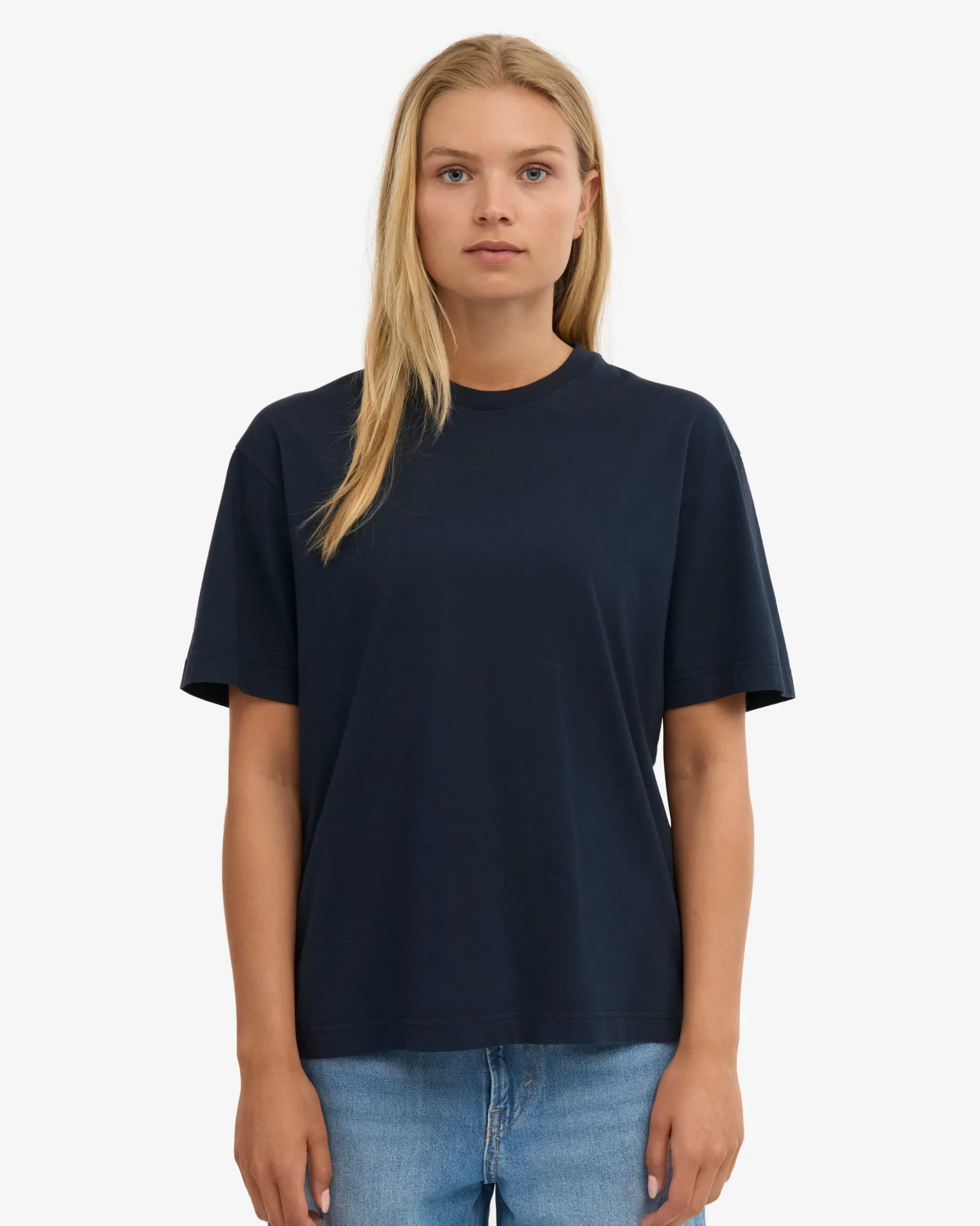 Oversized Organic T-Shirt - Navy Blue (3-Pack)