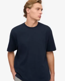 Oversized Organic T-Shirt - Navy Blue