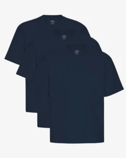 Oversized Organic T-Shirt - Navy Blue (3-Pack)