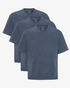 Oversized Organic T-Shirt - Neptune Blue (3-Pack)