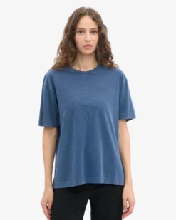 Oversized Organic T-Shirt - Neptune Blue
