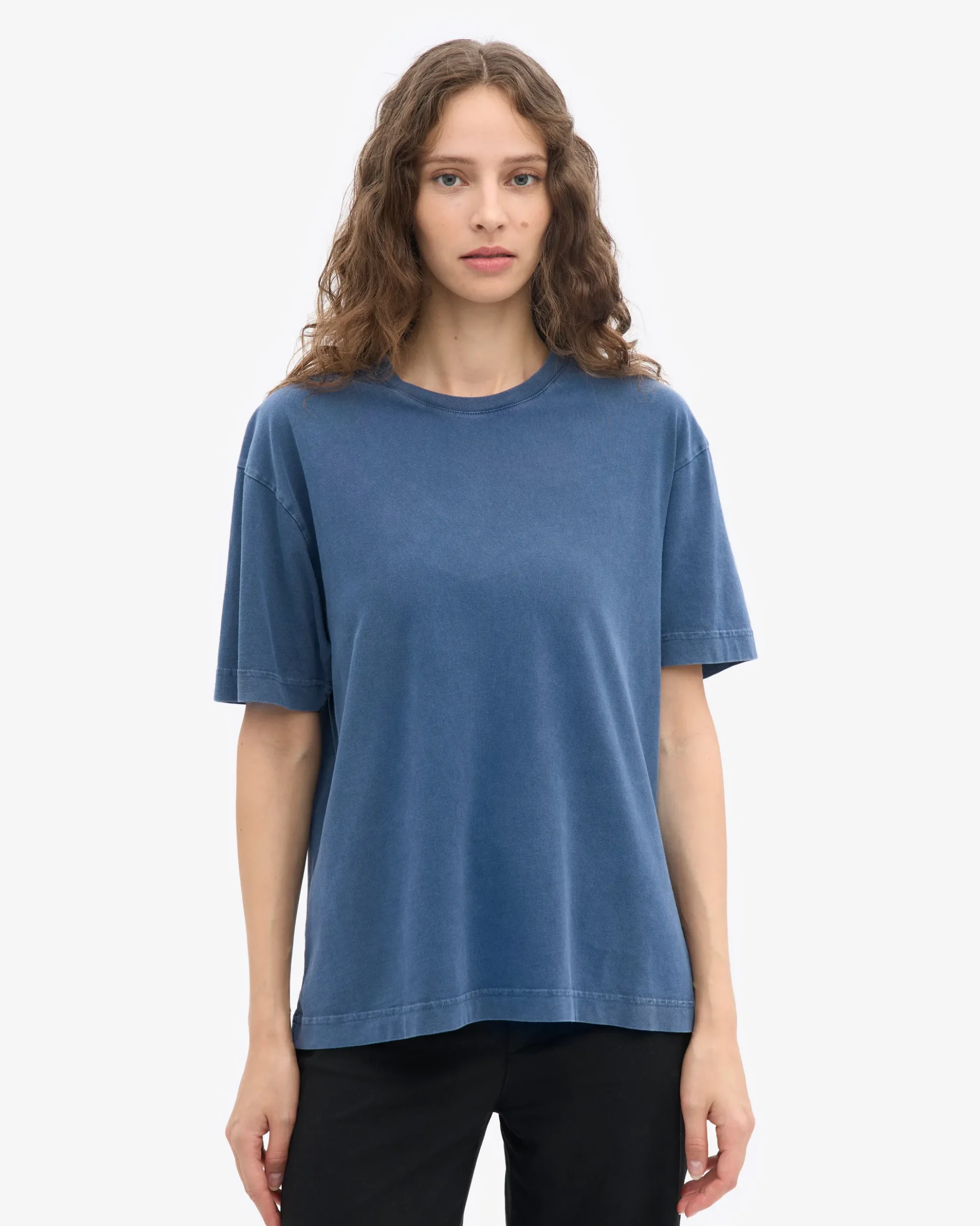 Oversized Organic T-Shirt - Neptune Blue
