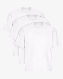 Oversized Organic T-Shirt - Optical White (3-Pack)
