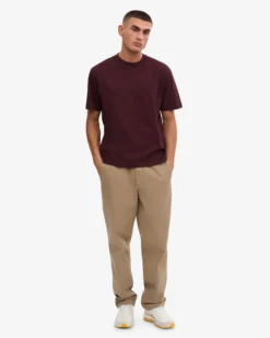 Oversized Organic T-Shirt - Oxblood Red