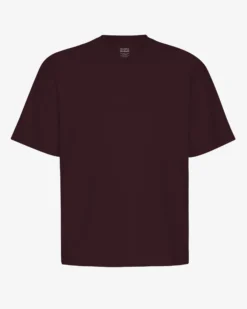 Oversized Organic T-Shirt - Oxblood Red