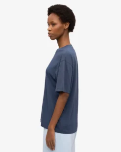 Oversized Organic T-Shirt - Petrol Blue