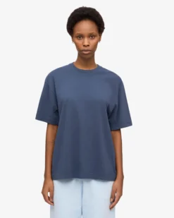 Oversized Organic T-Shirt - Petrol Blue