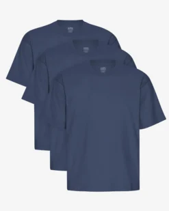 Oversized Organic T-Shirt - Petrol Blue (3-Pack)