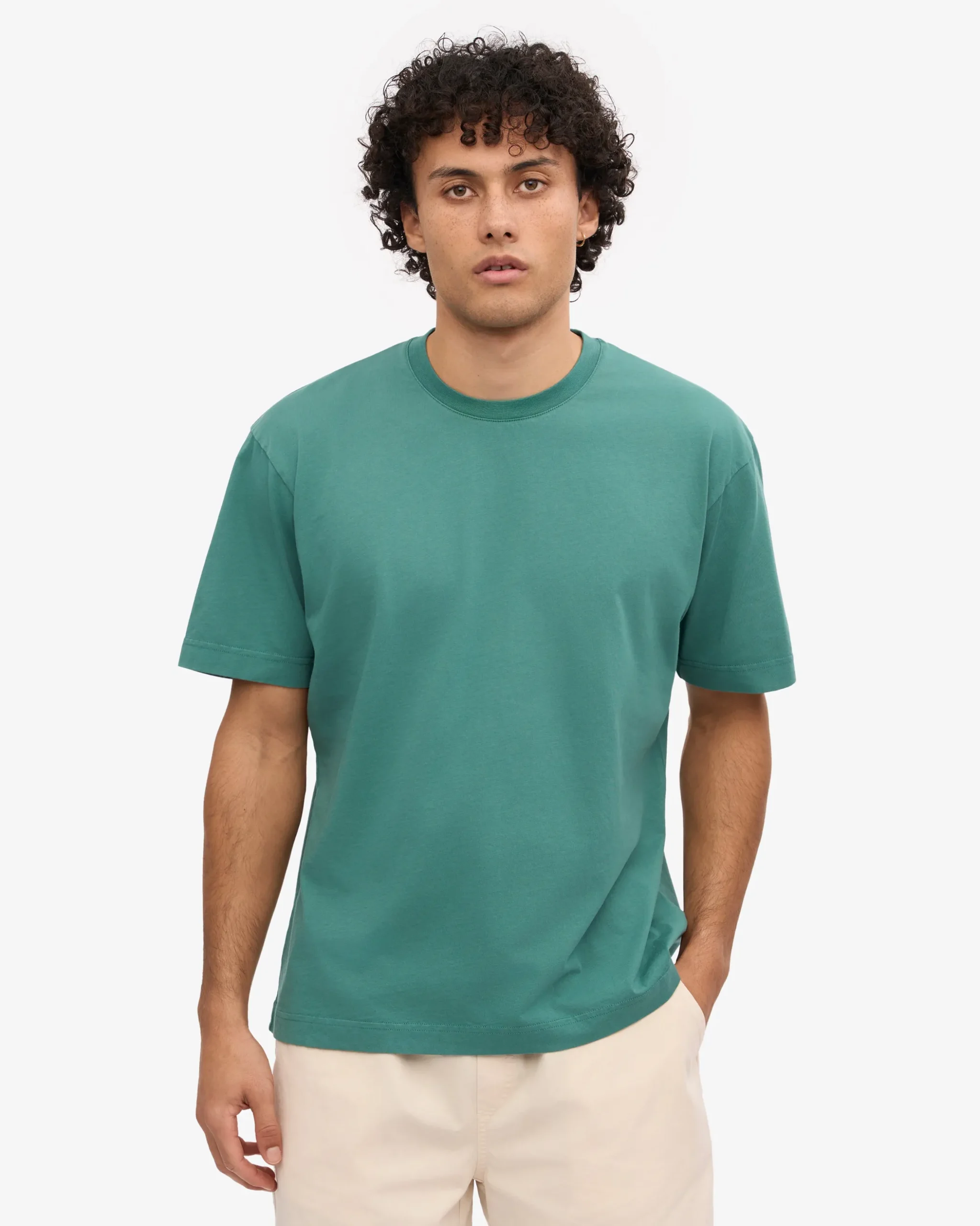 Oversized Organic T-Shirt - Pine Green