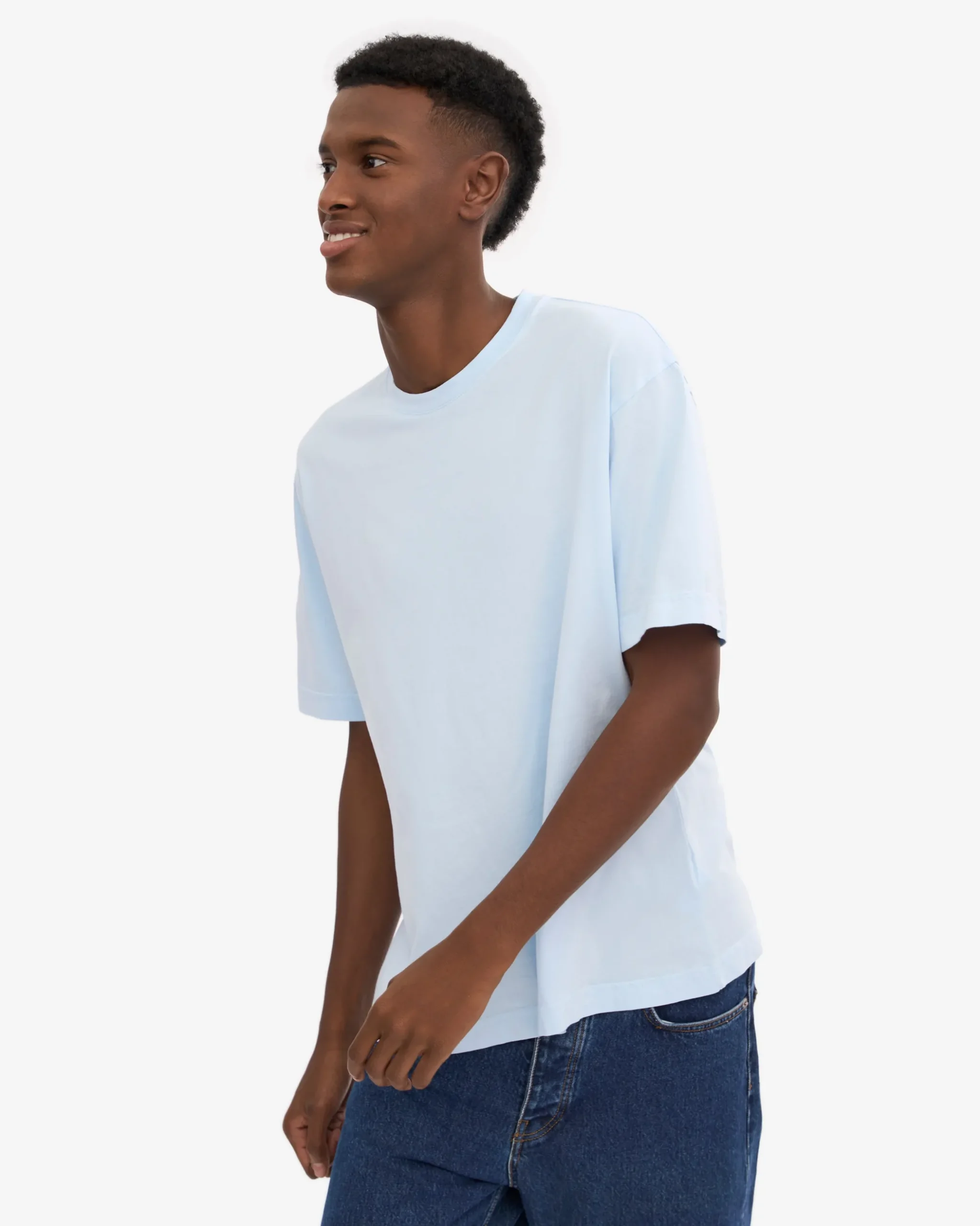 Oversized Organic T-Shirt - Polar Blue