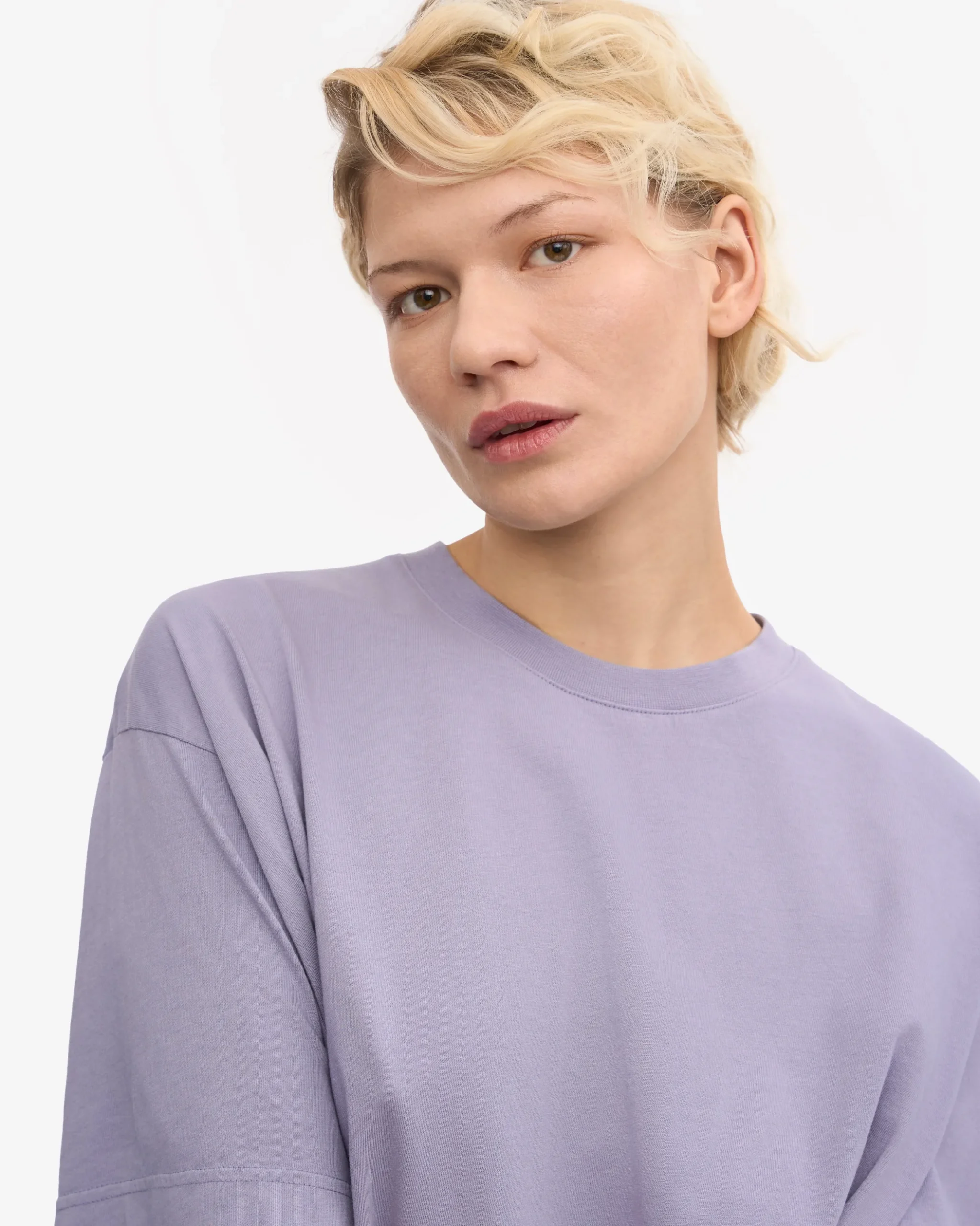 Oversized Organic T-Shirt - Purple Jade