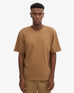 Oversized Organic T-Shirt - Sahara Camel