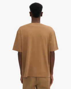 Oversized Organic T-Shirt - Sahara Camel