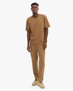 Oversized Organic T-Shirt - Sahara Camel