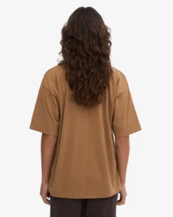 Oversized Organic T-Shirt - Sahara Camel