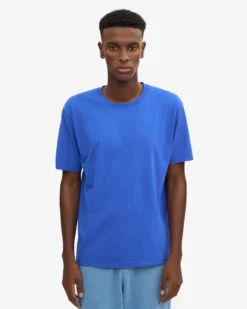 Oversized Organic T-Shirt - Sapphire Blue