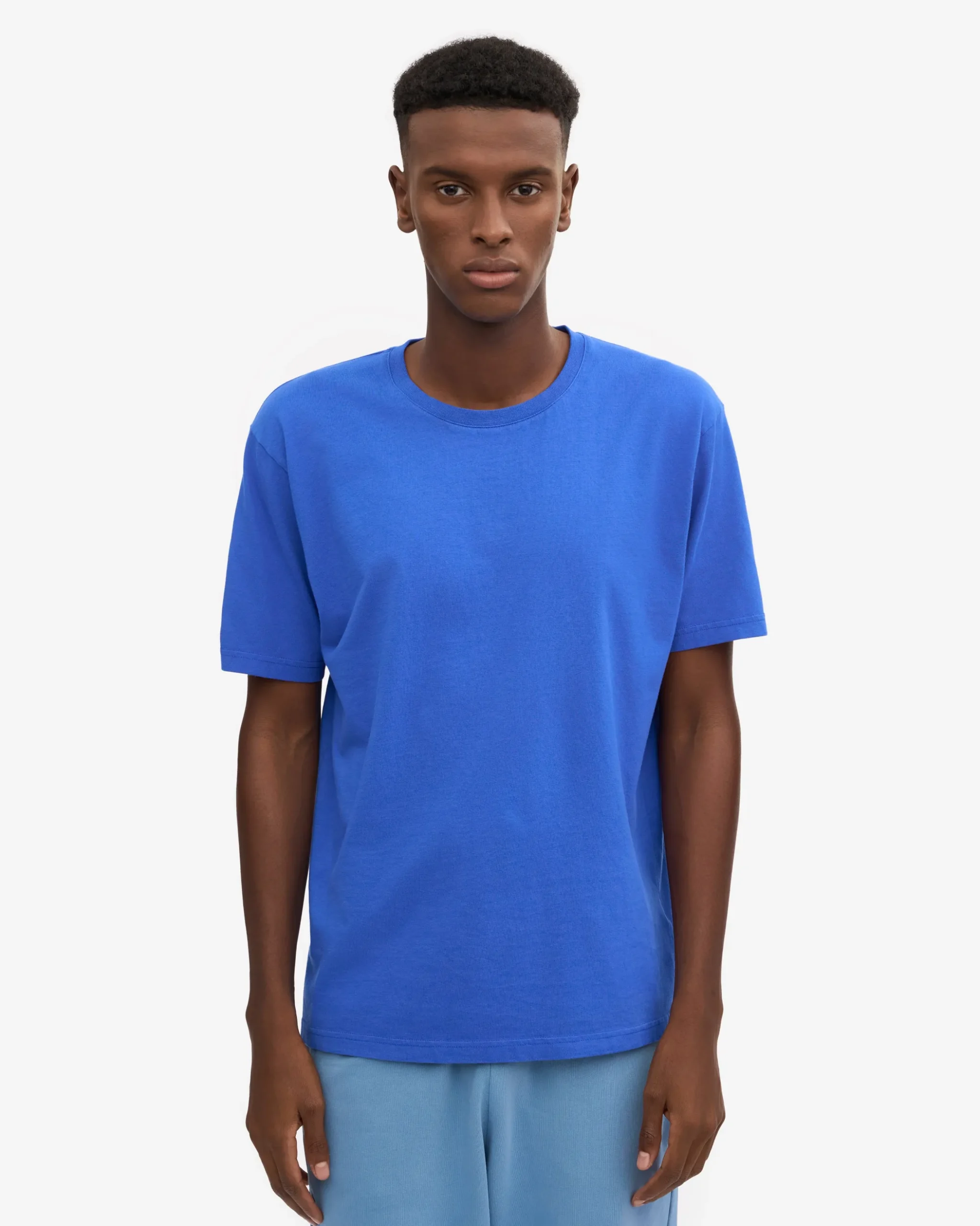 Oversized Organic T-Shirt - Sapphire Blue