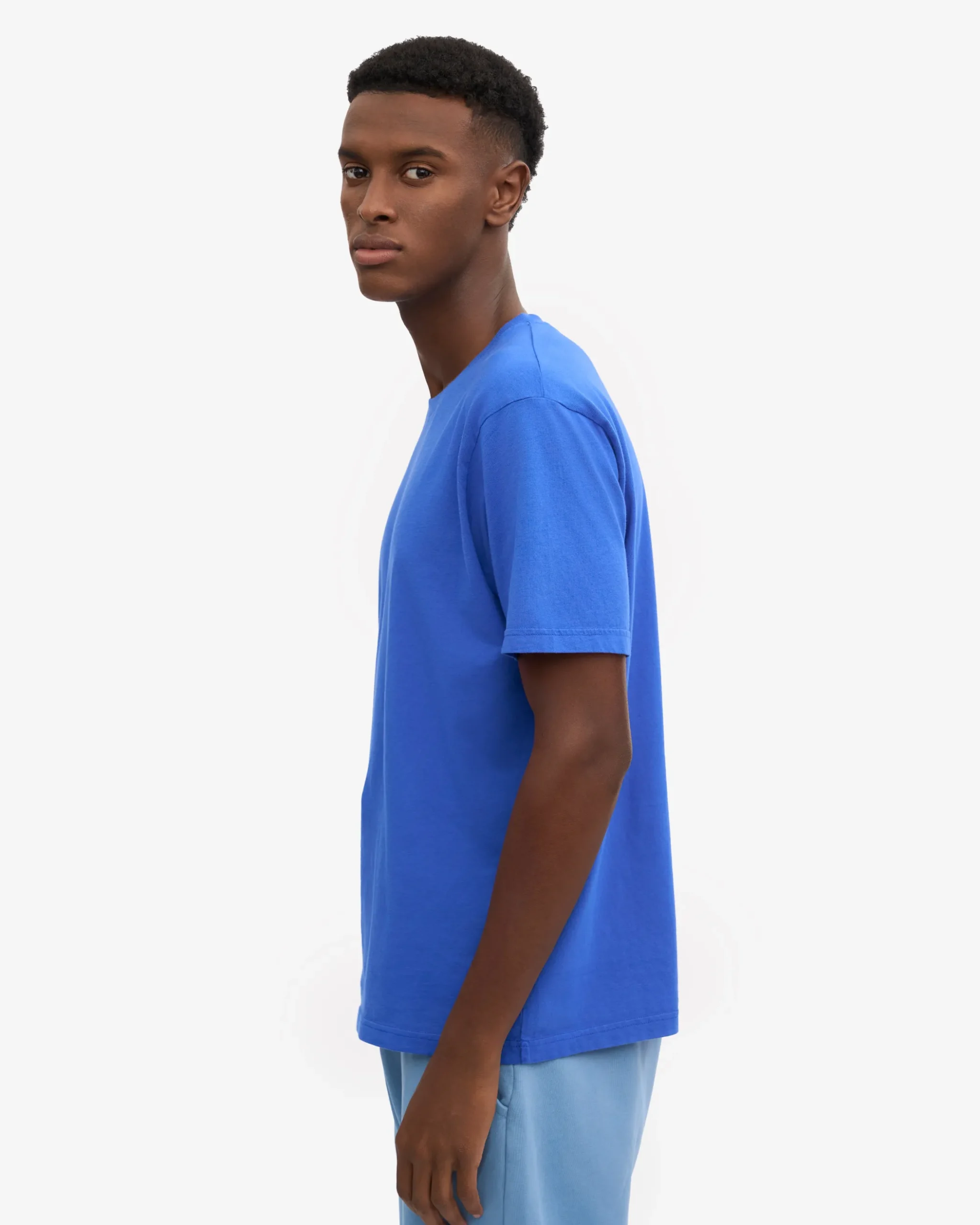 Oversized Organic T-Shirt - Sapphire Blue