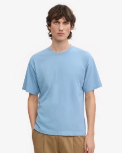 Oversized Organic T-Shirt - Seaside Blue