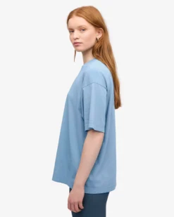Oversized Organic T-Shirt - Seaside Blue