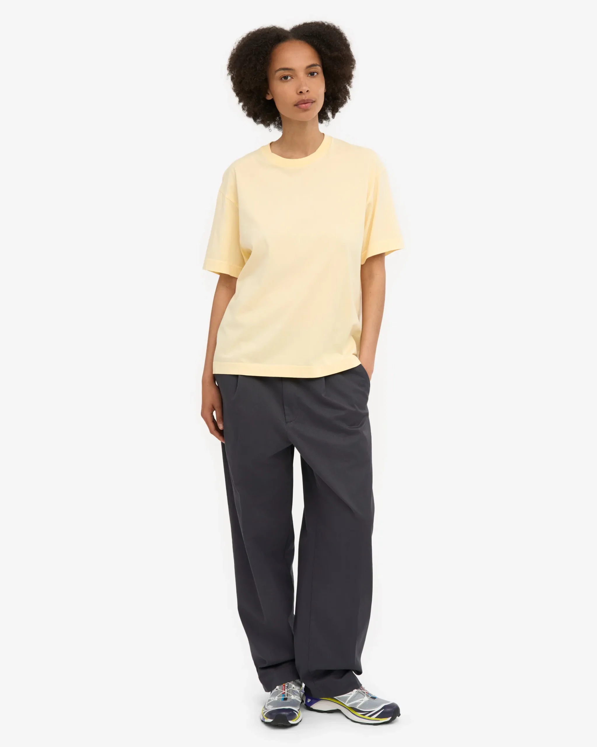 Oversized Organic T-Shirt - Soft Yellow