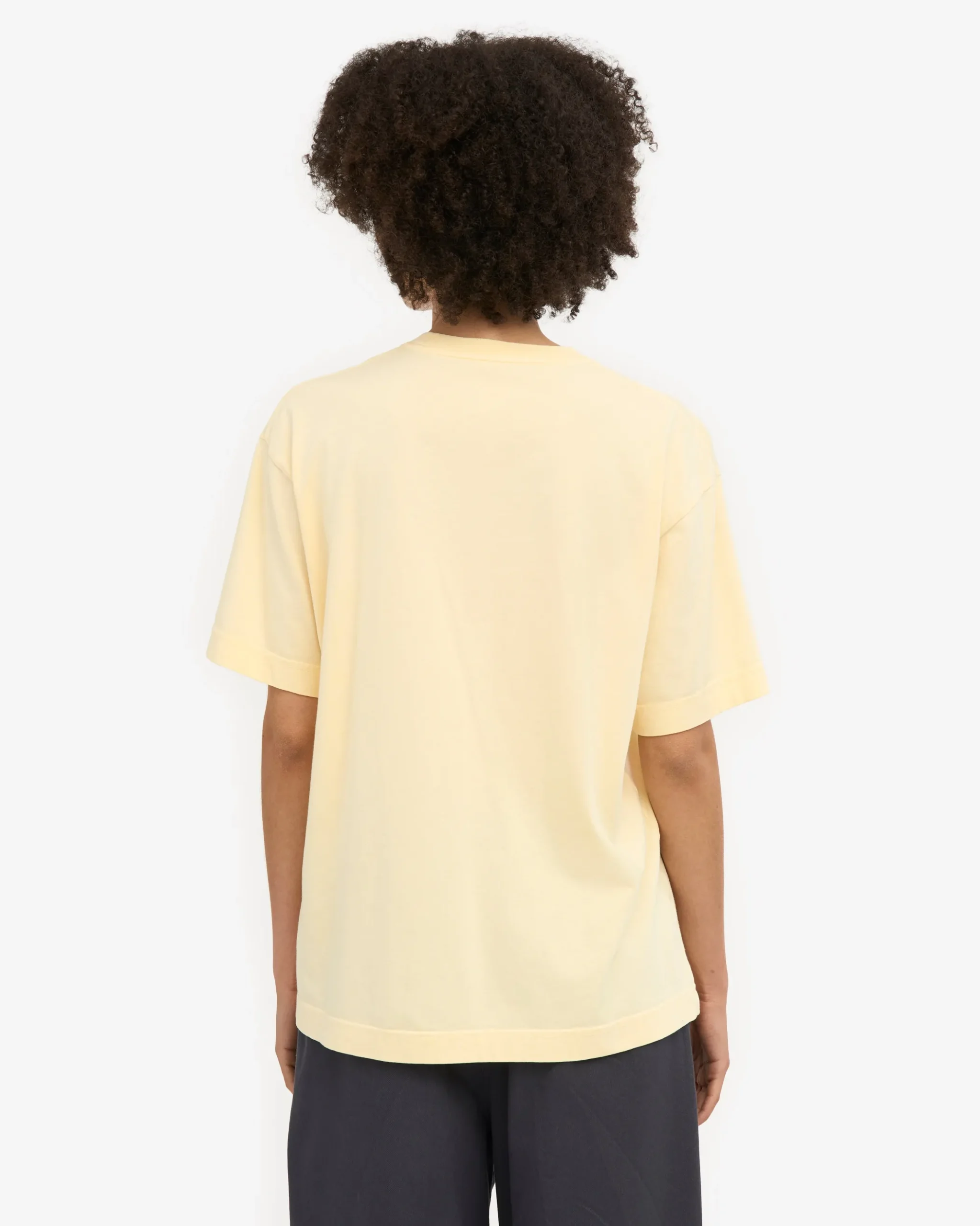 Oversized Organic T-Shirt - Soft Yellow