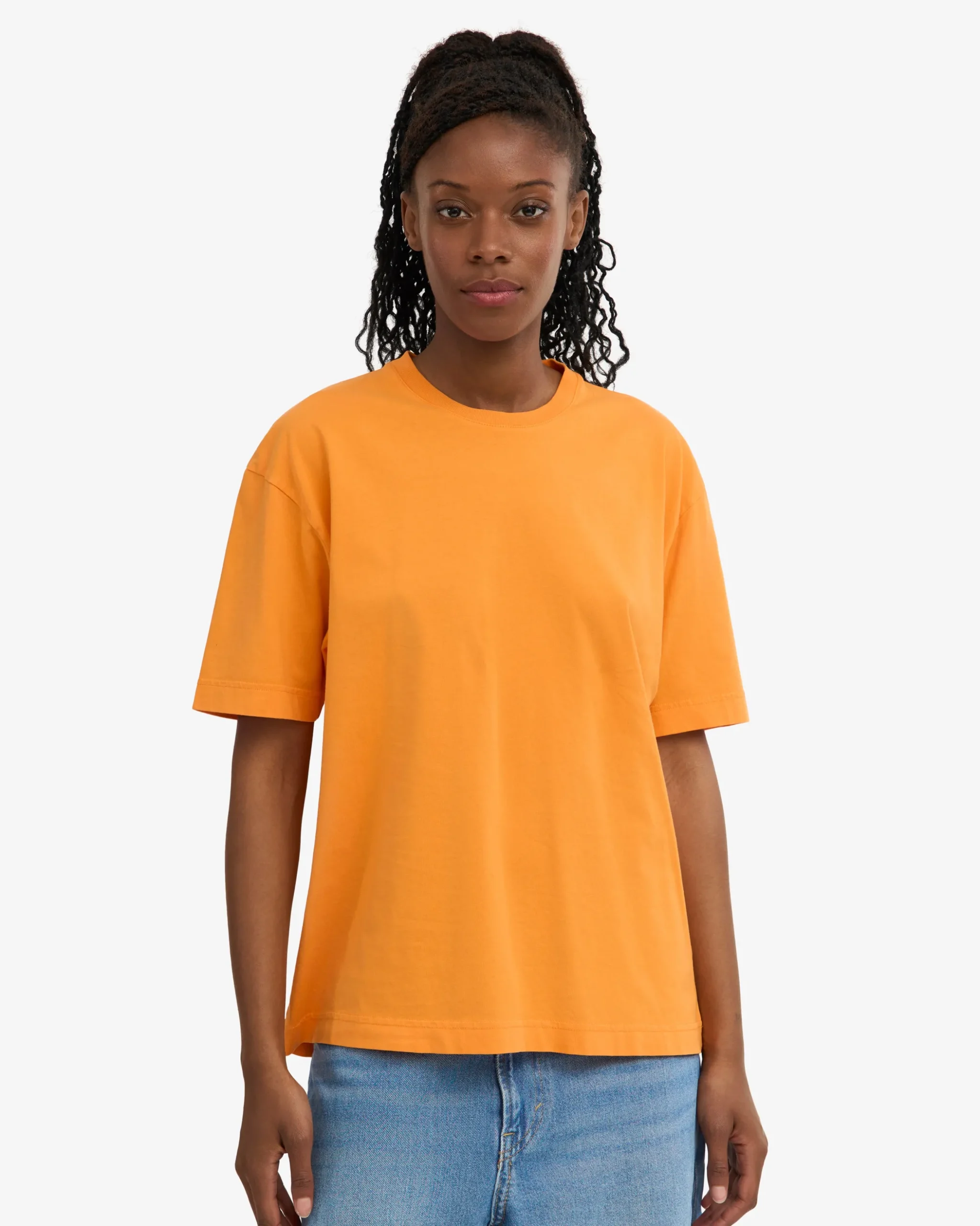 Oversized Organic T-Shirt - Sunny Orange