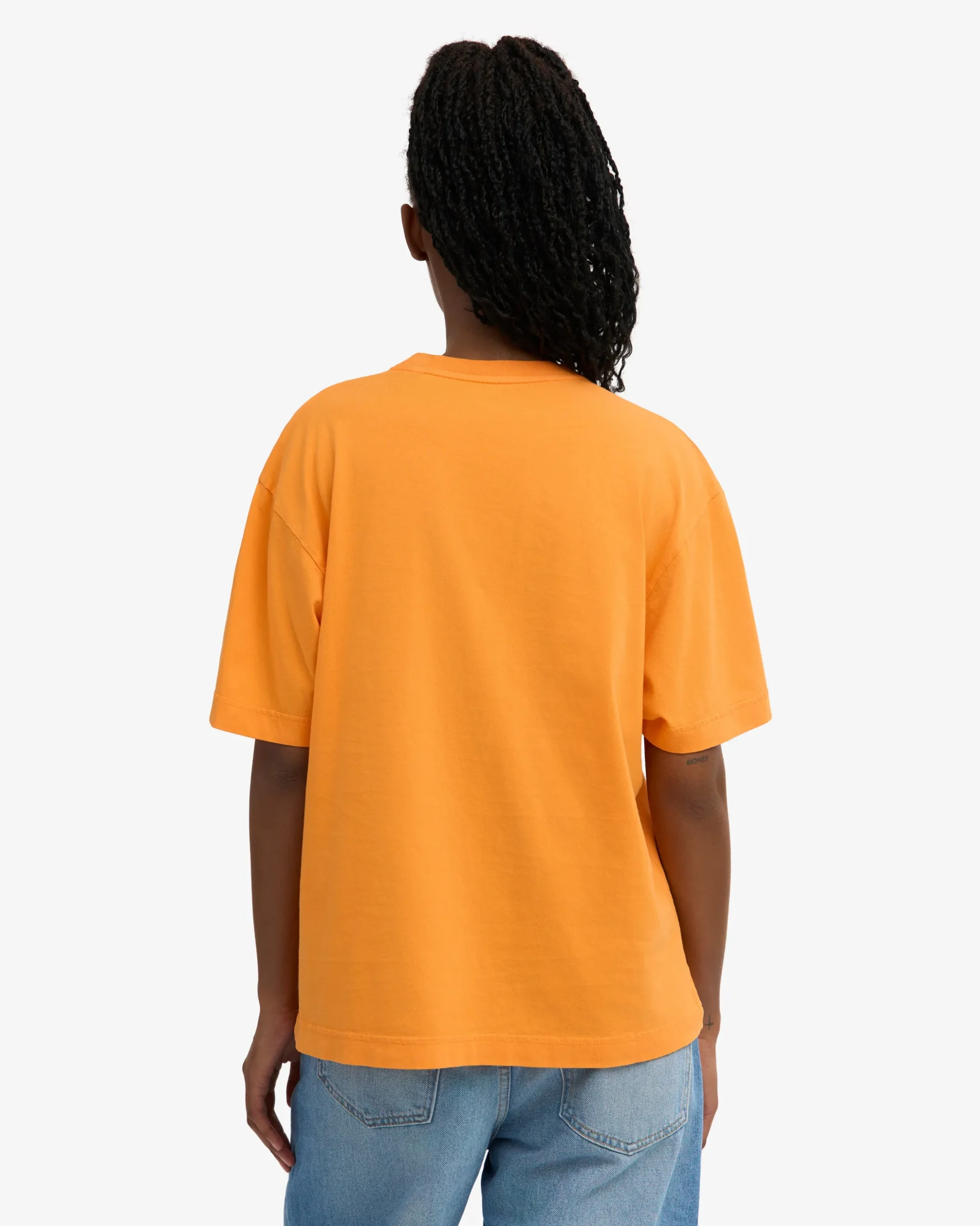 Oversized Organic T-Shirt - Sunny Orange