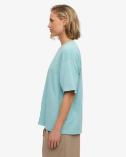 Oversized Organic T-Shirt - Teal Blue