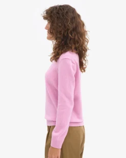 Women Classic Merino Wool Crew - Cherry Blossom