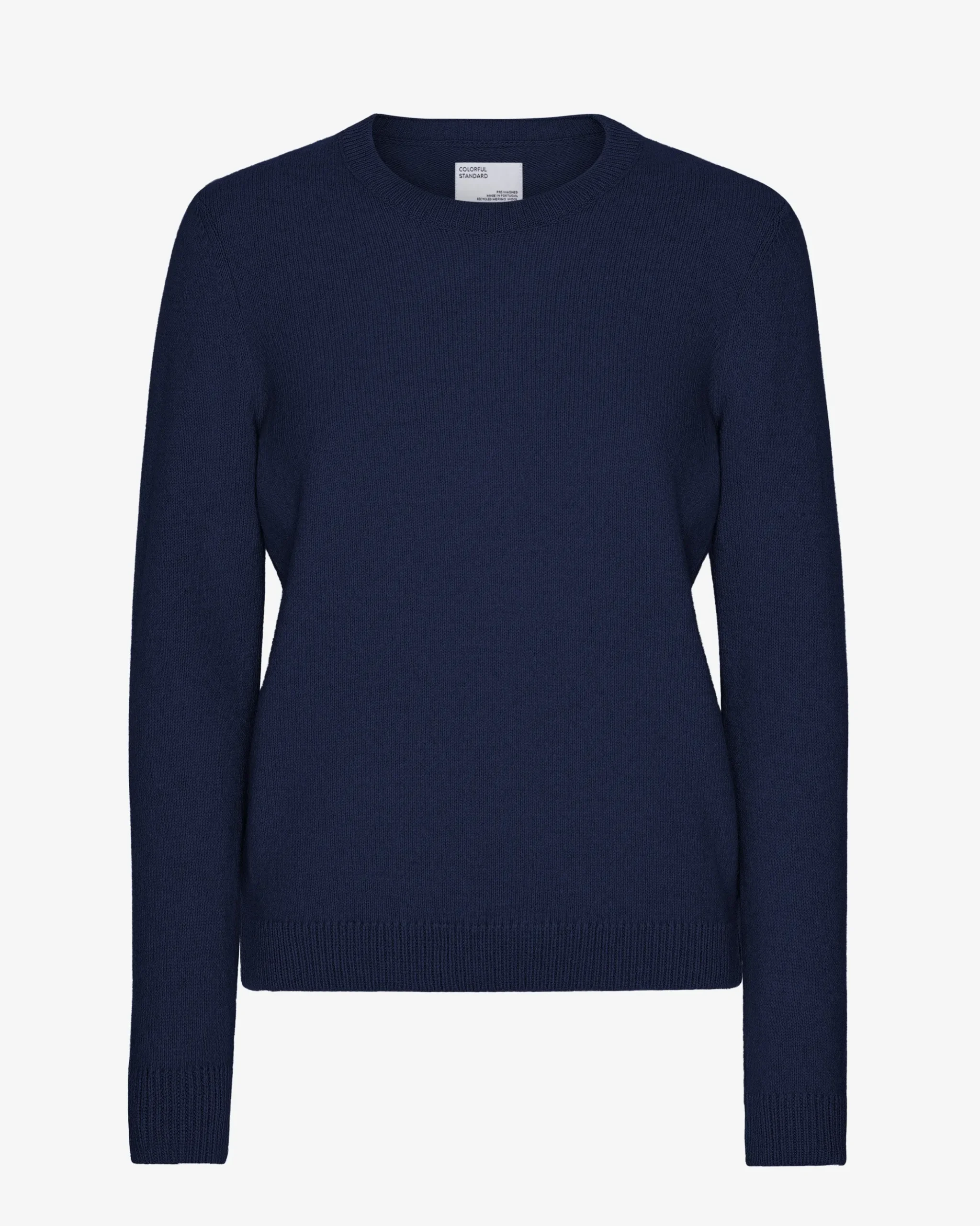 Women Classic Merino Wool Crew - Marine Blue