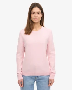 Women Classic Merino Wool Crew - Marine Blue