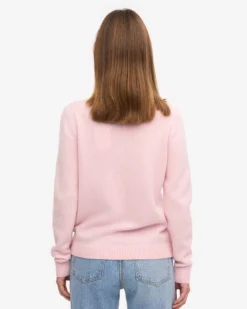 Women Classic Merino Wool Crew - Marine Blue