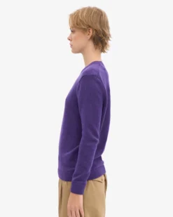 Women Classic Merino Wool Crew - Ultra Violet