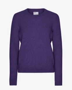 Women Classic Merino Wool Crew - Ultra Violet