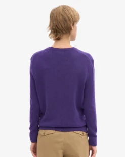 Women Classic Merino Wool Crew - Ultra Violet