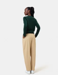 Women Classic Merino Wool Crew - Scarlet Red