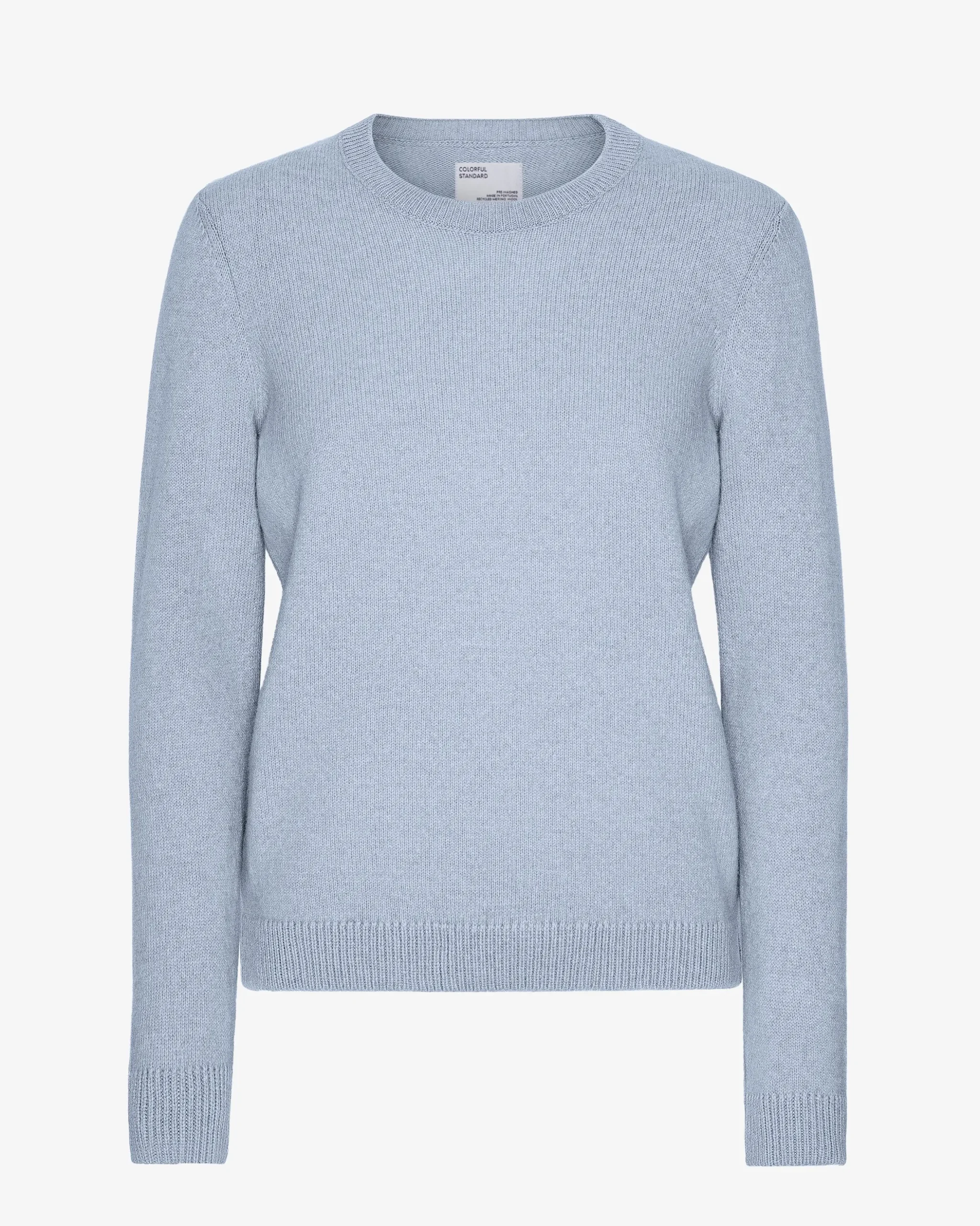 Women Classic Merino Wool Crew - Polar Blue