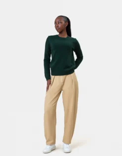 Women Classic Merino Wool Crew - Polar Blue