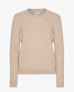 Women Classic Merino Wool Crew - Ivory White