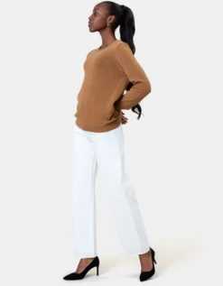 Women Classic Merino Wool Crew - Dusty Olive