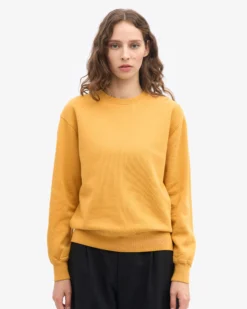 Women Classic Organic Crew - Burned Yellow