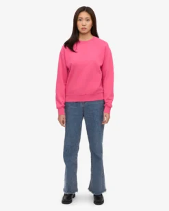 Women Classic Organic Crew - Bubblegum Pink